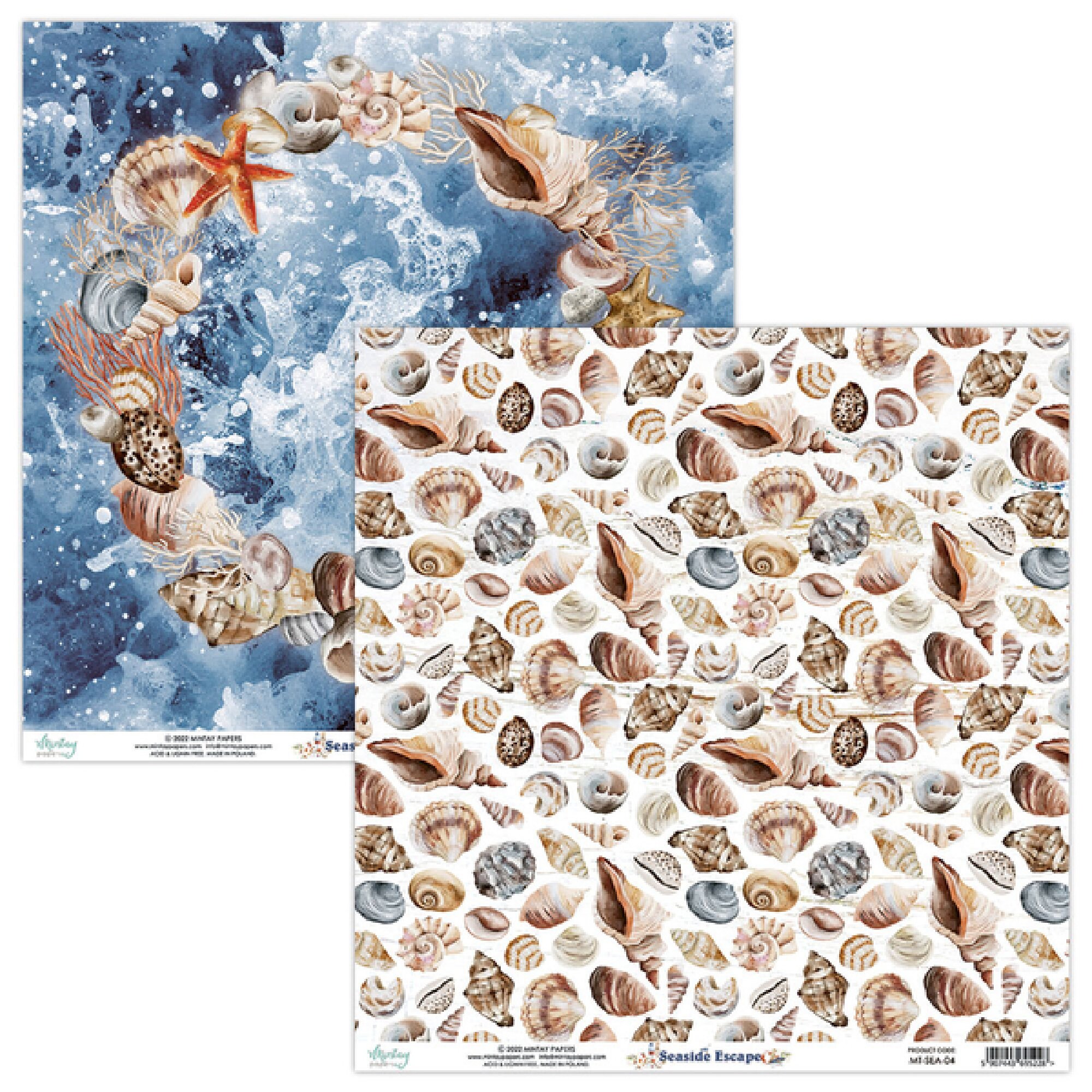 Mintay Seaside Escape 6 x 6 Paper Pad,Scrapbooking Paper,Card