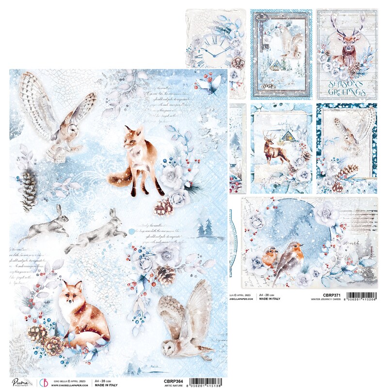 Winter Rice Paper - Etsy