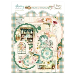 Mintay Nana's Kitchen Tags, Kartenherstellung, Bastelbedarf, Kitchen Elements Journal Tags Set, Dekorpapier, Scrapbooking, Verzierungen Pack