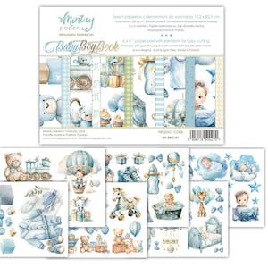 Mintay baby boy boekelementen 6 x 8 inch pietluttig snijden, knutselspullen, boekje baby elementen pietluttig snijden, kinder baby papierblok kieskeurig snijden