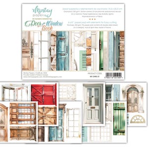 Mintay deur- en raamboek 6 x 8 inch papierblok: kieskeurig snijden, kaarten maken, knutselspullen, verfraaiing, plakboek, boekje met kieskeurige snijelementen