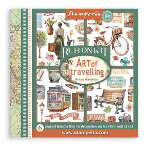 スタンペリア アートオブトラベリング 擦り付け式転写シートセレクションパック - アソートパック、クラフト用品