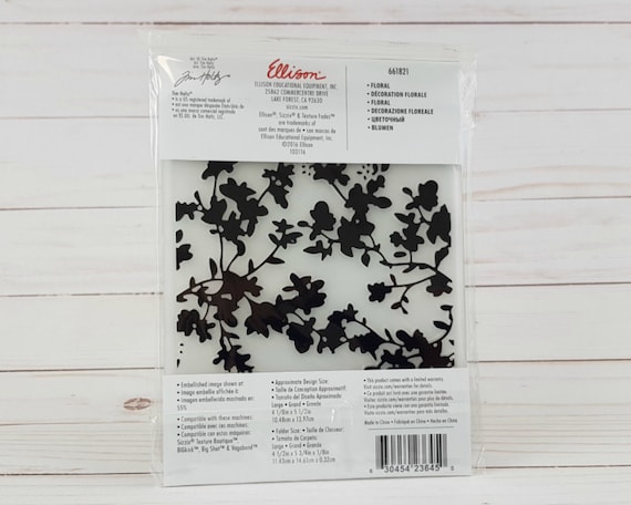 Sizzix 661821 Floral Texture Fades Embossing Folder