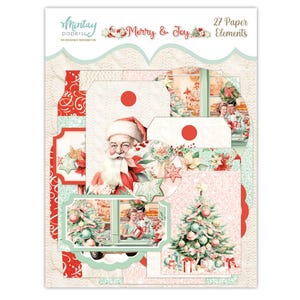 Mintay Merry & Joy-tags, kaarten maken, knutselspullen, bosdieren kerstetiketten Mintay kerstelementen tags Mintay gestanst papier