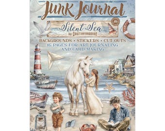 Stamperia Silent Sea Junk Journal Stickers Cut-outs Backgrounds,Craft Supplies, Ocean Nautical Sea
