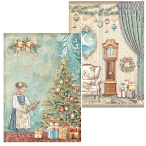 Stamperia The Nutcracker A4 Rice Paper,Craft Supplies,Decoupage Paper Christmas Noel Stamperia Embellishments,Christmas Stamperia Rice Paper