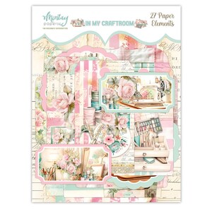 Mintay In My Craftroom Tags Papieren elementen, kaarten maken, knutselspullen, plakboekkamer Naaikamer Stansvormen papier Shabby Chic versiering