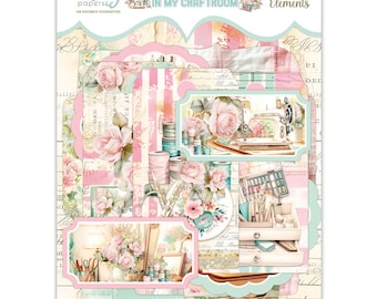 Mintay In My Craftroom Tags Paper Elements ,Card Making,Craft Supplies,Scrapbook Room Sewing Room Die Cuts Paper Shabby Chic Embellishment