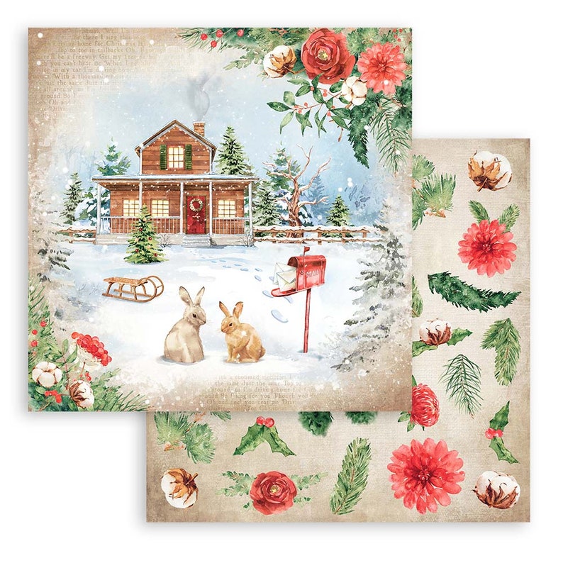 Stamperia Home for the Holidays 12 X 12 Etsy