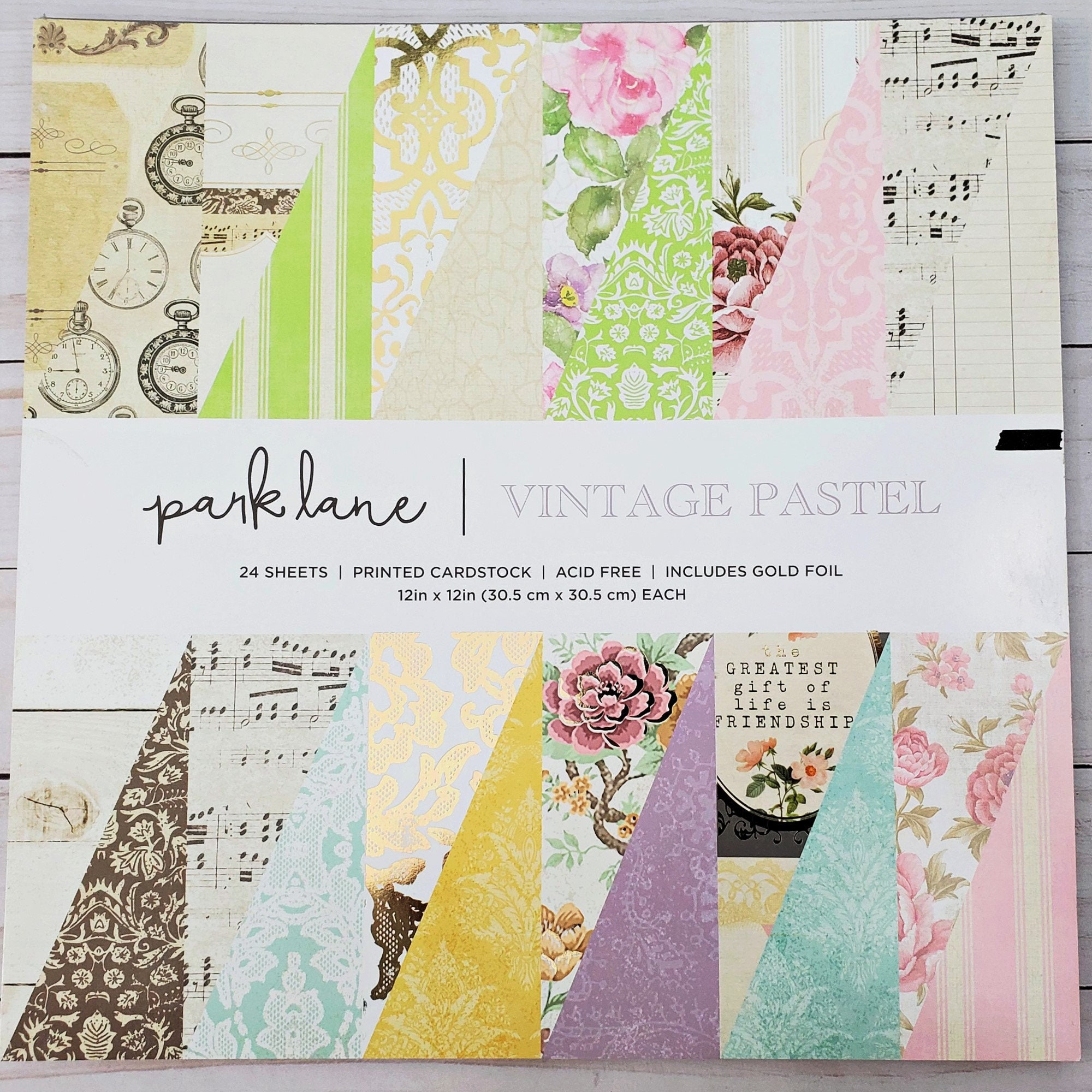 Park Lane 58 Sheet 12 x 12 Pastel Cardstock Paper Pack - Cardstock - Paper Crafts & Scrapbooking
