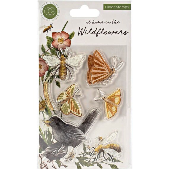 Wildflower Meadow Stempel Craft Consortium Set – 6 Entzückende Designs ...
