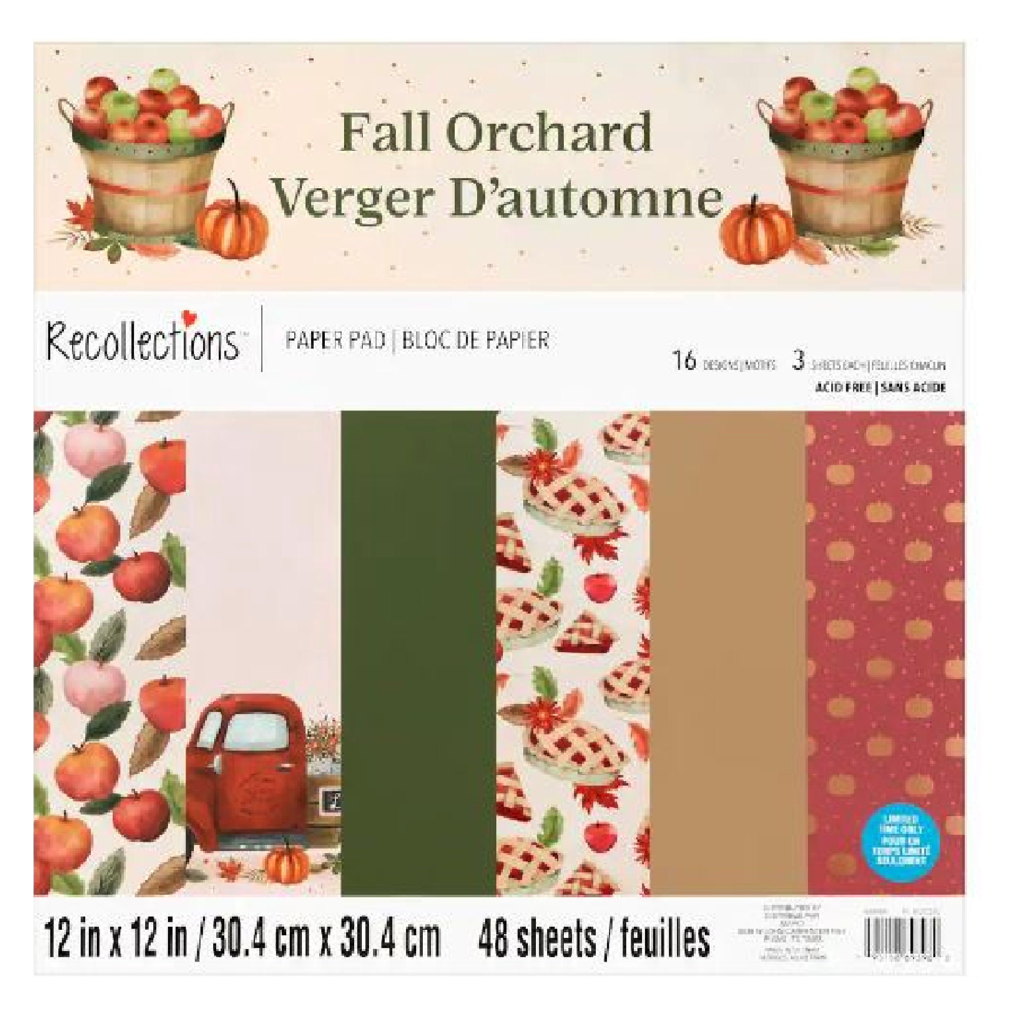 Recollections 12x12 Valentine Scrapbook Paper Pad 48 sheets NEW