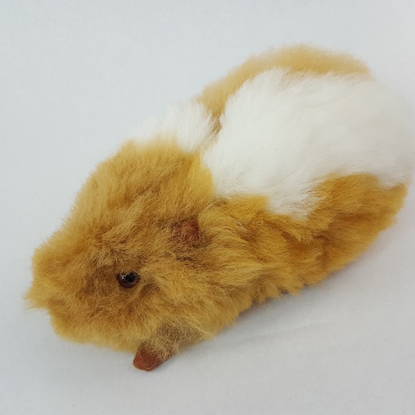 Handmade Peruvian Stuffed Guinea Pig with Alpaca Fur