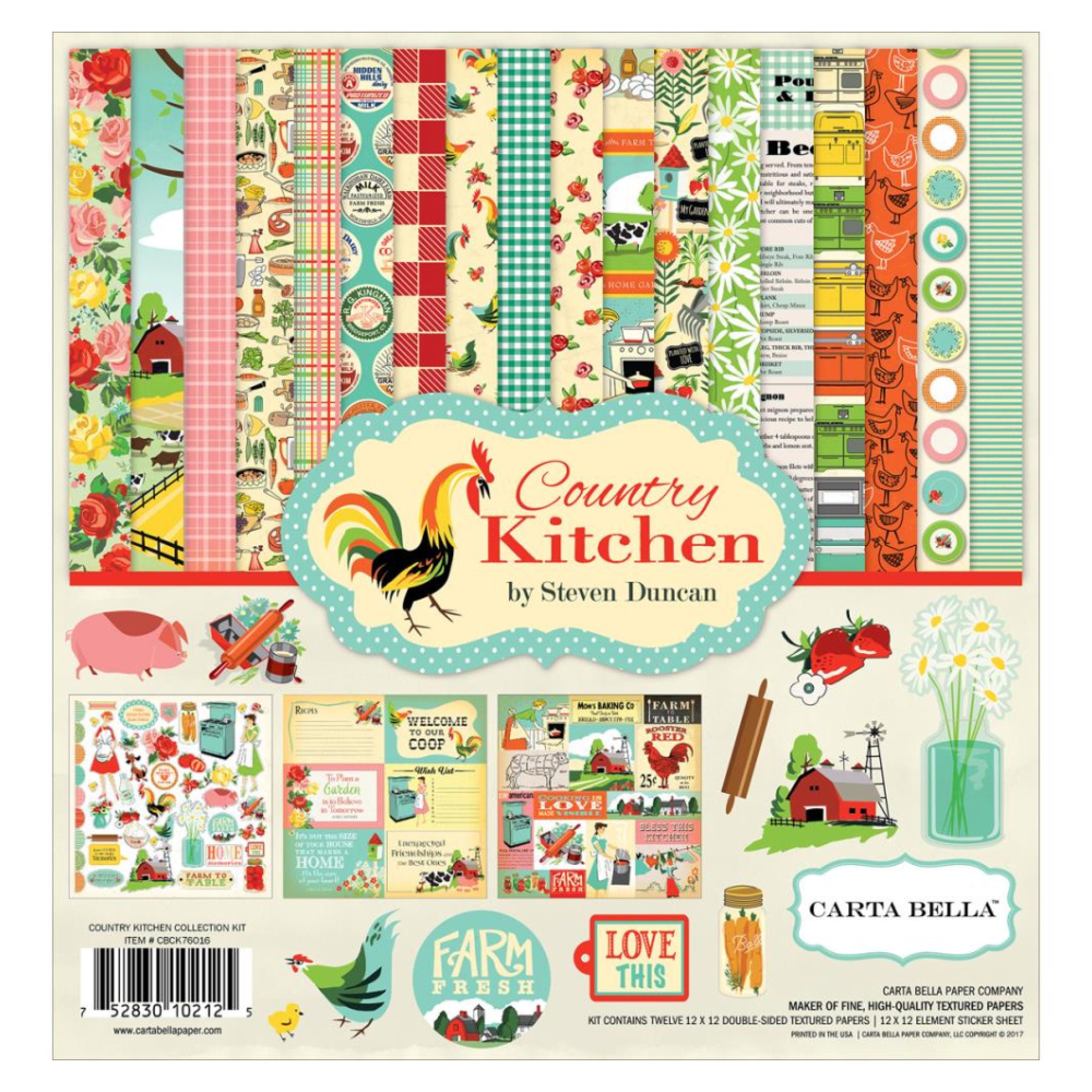 Carta Bella Paper Company The Outdoors Collection Kit Brown Blue Green