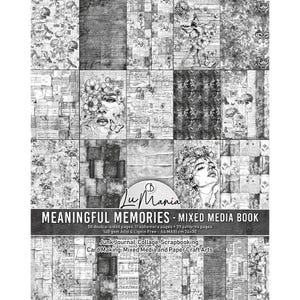 Papier Ciao Bella, Souvenirs significatifs, maxi livre A4, techniques mixtes, fournitures créatives, papier de scrapbooking, collection LuMania, papier pour fabrication de cartes