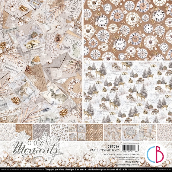 Ciao Bella Wreaths & Toys 12x12 Scrapbook Paper for Decoupage