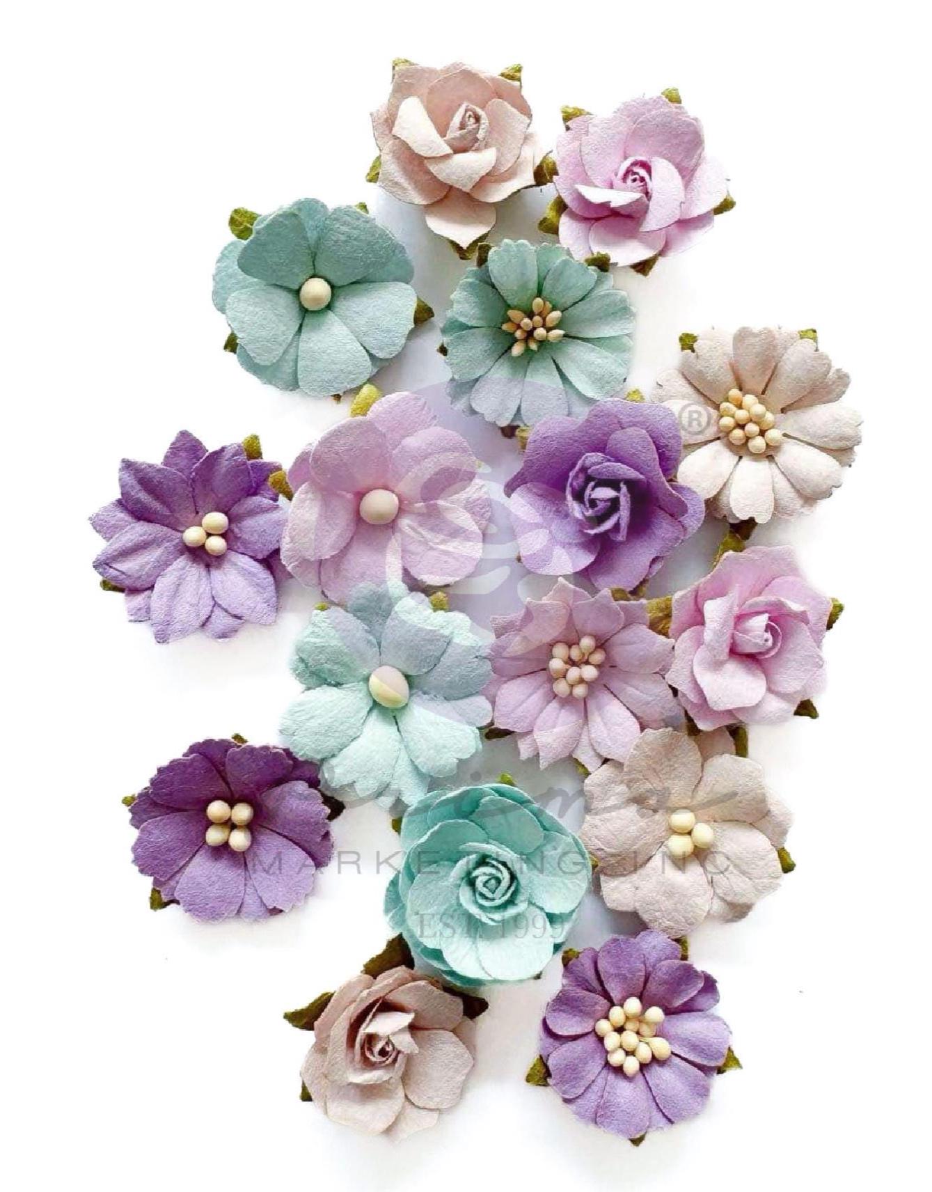 Prima Marketing フラワー シー トレジャーズ 16個 クラフト用品 装飾