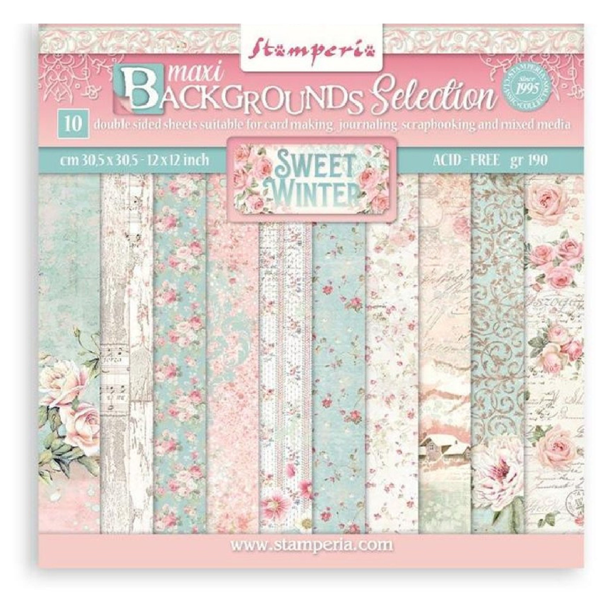 Scrapbooking Paper 12 x 12 Inch, 24 Sheets Craft Scrapbook Paper Pad,  Single-Side Printing Cardstock Paper Supplies for Crafting Card Making