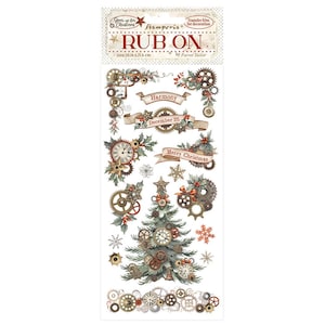 Stamperia Ausrüstung für Weihnachten, Stempel, Bastelzubehör, Kartenherstellung, Scrapbooking, Weihnachtsschmuck, Steampunk