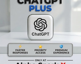 Subskrypcja ChatGPT Plus | Natychmiastowy dostęp, szybsze odpowiedzi (usługa cyfrowa)