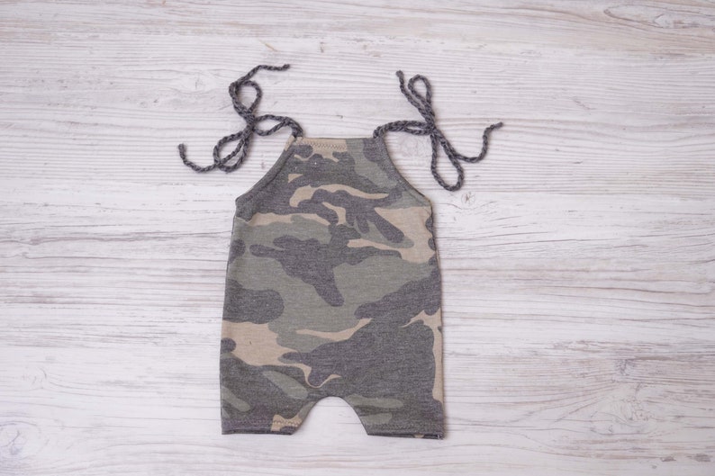 Camo Newborn Boy Romper Baby Boy Photography Prop Newborn Boy Outfit Boy Newborn Photo Outfit Newborn Romper Boy Camo Baby Romper