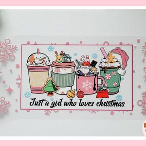 Christmas Cup, Christmas Glass Cup, Christmas Gift, Glass Cup, Glass Tumbler, Coffee Cup, Iced Coffee Cup, Christmas Coffee Cup