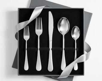 Stainless Steel Silver Cutlery Set, Durable & Rust Resistant Flatware for Home, Kitchen, Restaurant