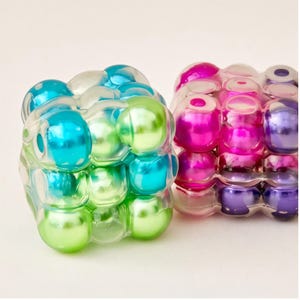 EVA-Fidget-Stressball, 6 cm, mehrfarbiger Magnetwürfel, Spielzeug für tägliche Entspannung