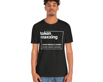 tokenmaxxing-tröja | token maxxing meme-tröja, textrutedesign