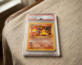 1999 Charizard Holo 1ª Edición 4 - PROXY Slab PSA 10