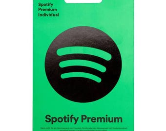 Individuele Spotify-abonnementskaart (12 maanden)