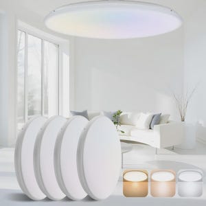 Ø33cm LED Ceiling Light 24W - 2520LM 3CCT (3000K/4000K/6500K), IP44 Waterproof F