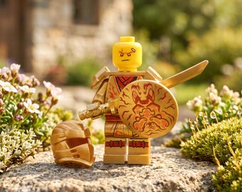 1- ニンジャゴー ゴールデンカイ ファイヤーニンジャ パーフェクトフォーム、レゴ互換、クリスマスギフト、カイファンギフト