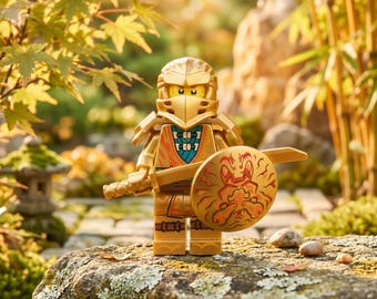 1- ニンジャゴー ゴールデンジェイ パーフェクトライトニングニンジャ、レゴ互換、ハロウィンギフト、感謝祭ギフト