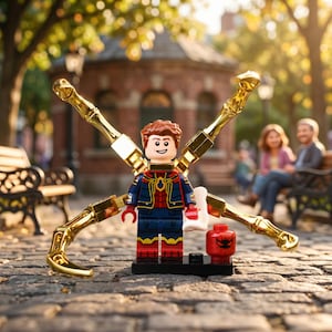 1- Eisenspinne Heimkehr Anzug Nano Rüstung, Lego-Kompatibel, Halloween Geschenk, Fan Geschenk
