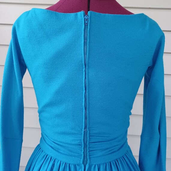 Vintage Jonny Herbert Original 50s Blue Surplice … - image 5