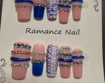 Blue Bangle nails