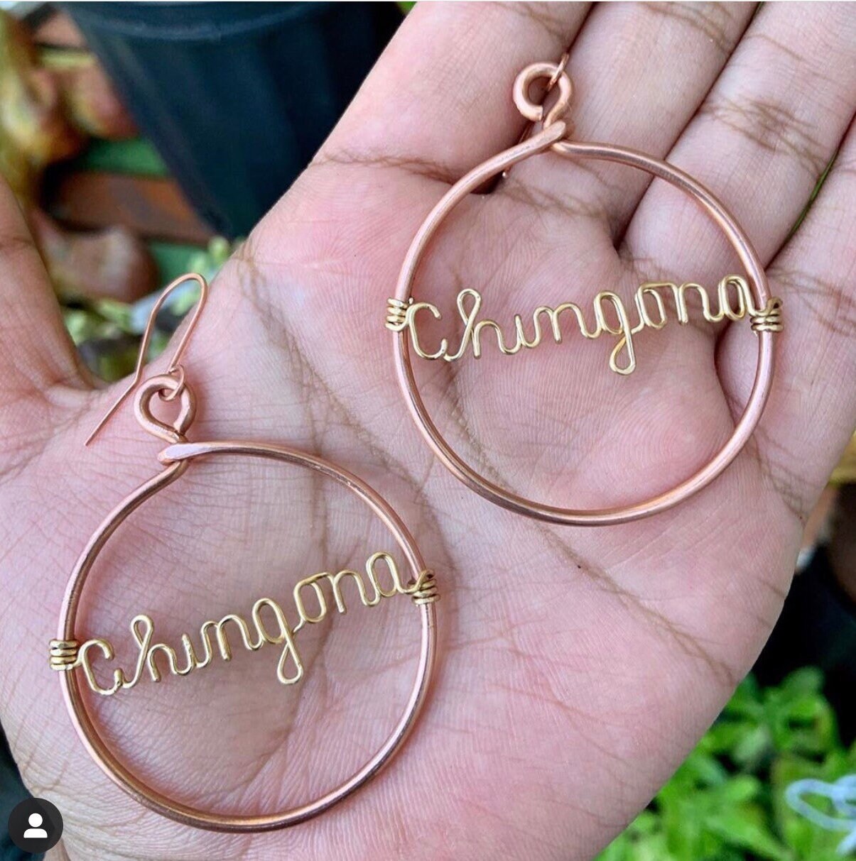 Chingona Copper and Brass Hoop Earrings. Etsy