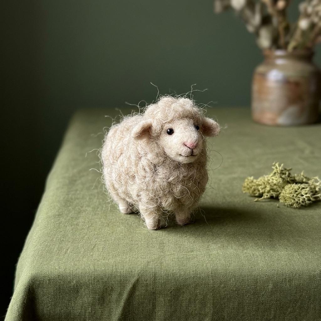 Needle Felting Kit for Beginners Sheep DIY Craft Set Stress Relief…