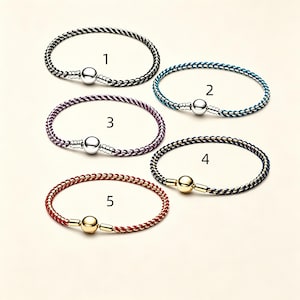 Pandora blue leather bracelets - Etsy 日本