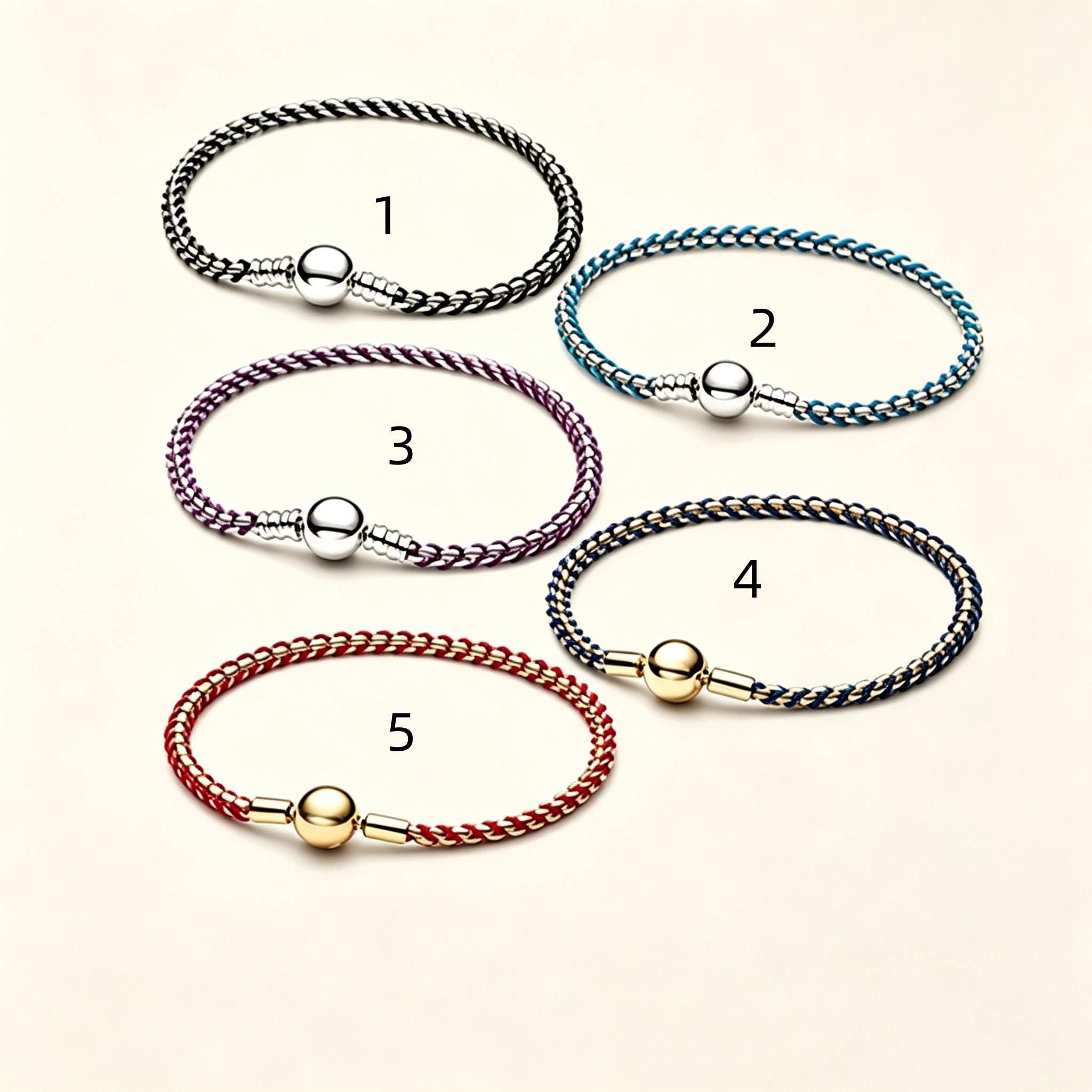 Pandora leather bracelet - Etsy 日本