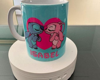 Personalized Stich & Angel Mug