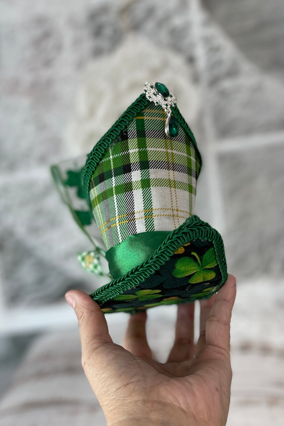 Irish Shamrock Headband Fascinator Clover Headpiece Irish Etsy