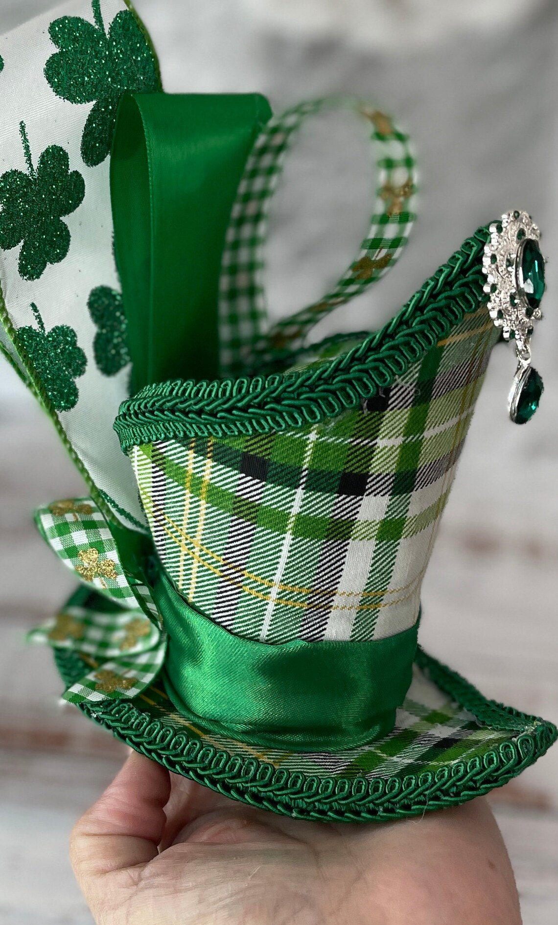 Irish Shamrock Headband Fascinator Clover Headpiece Irish Etsy