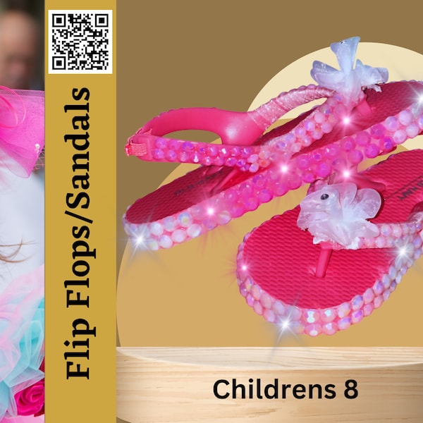 childrens fabric flip flops