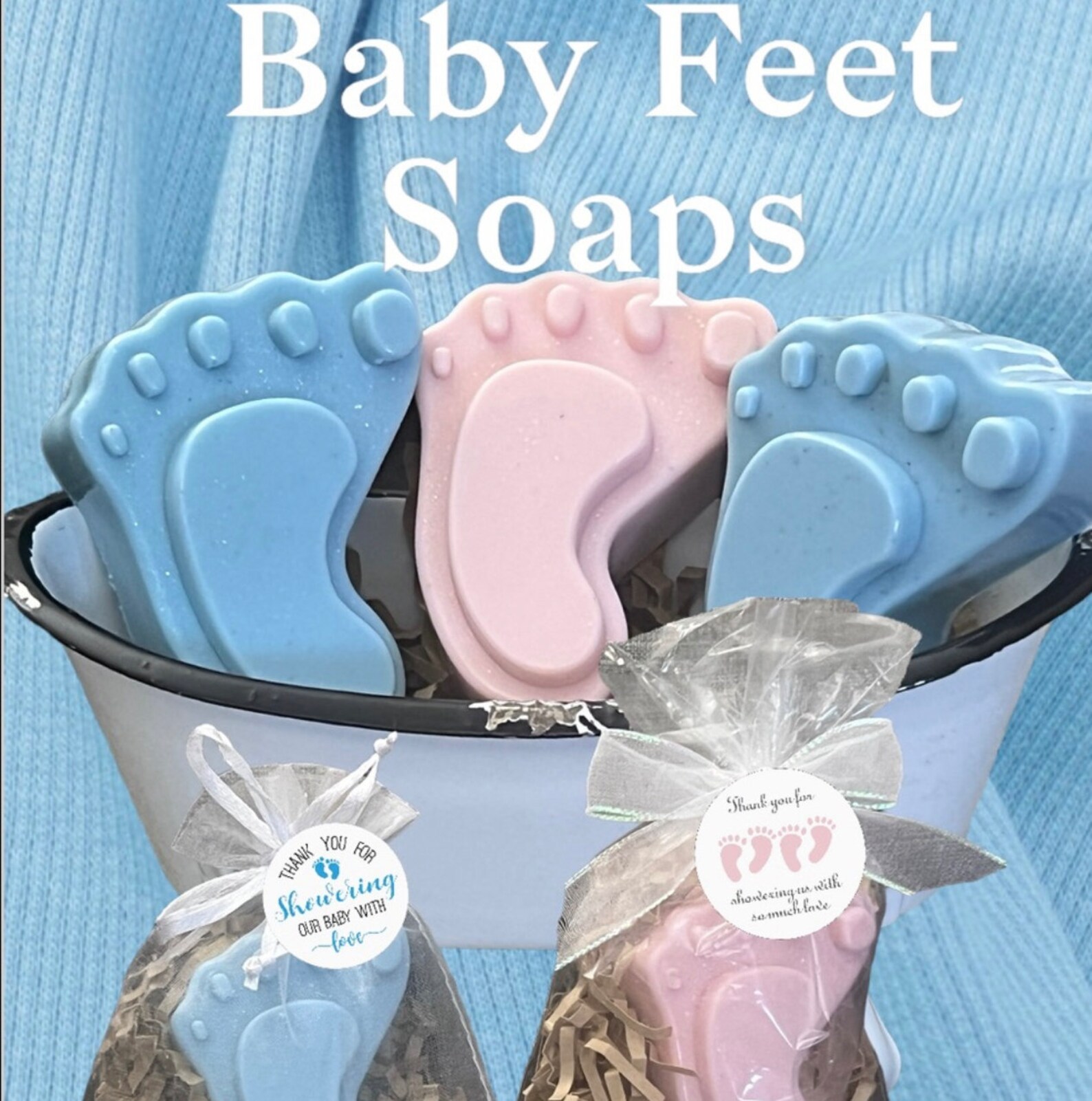Baby Feet Soap Baby Shower Gender Reveal Party Baby Girl Etsy