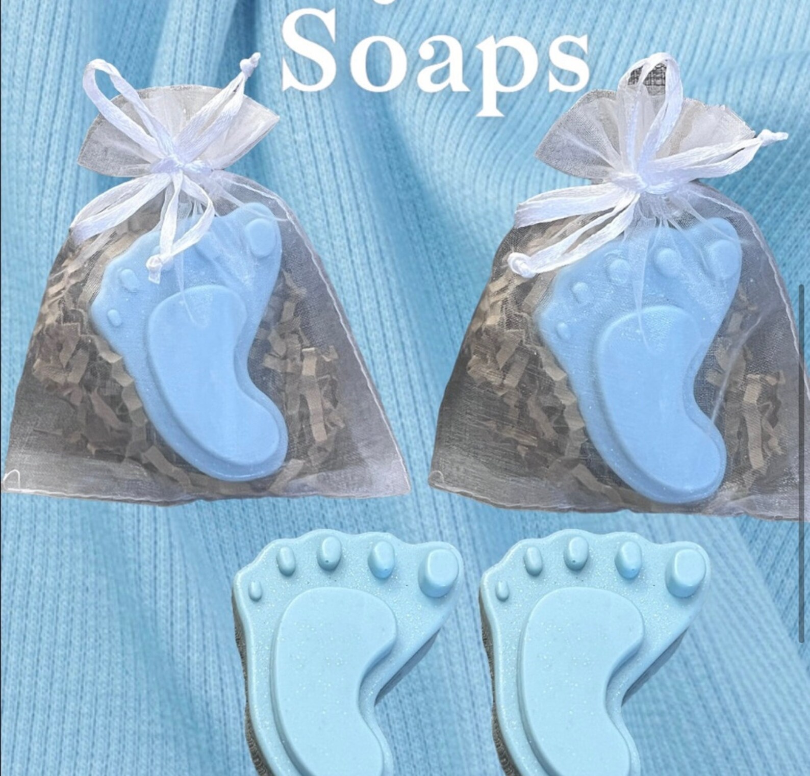 Baby Feet Soap Baby Shower Gender Reveal Party Baby Girl Etsy