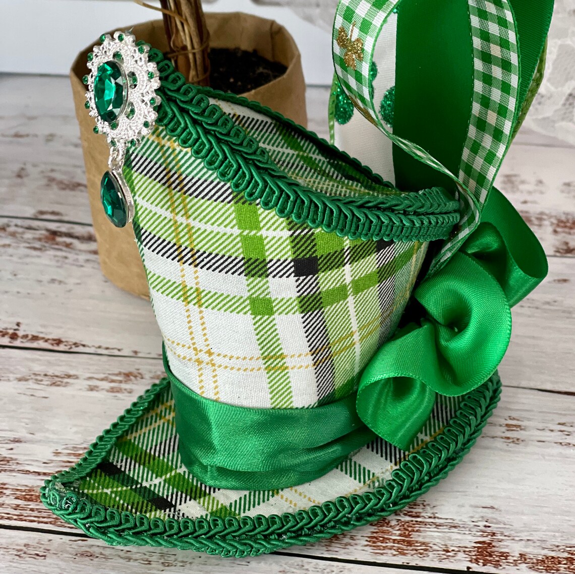 Irish Shamrock Headband Fascinator Clover Headpiece Irish Etsy