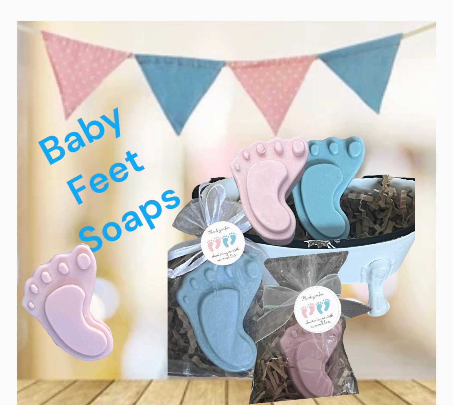 Baby Feet Soap Baby Shower Gender Reveal Party Baby Girl Etsy