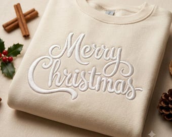メリークリスマス刺繍デザイン、クリスマスミシン刺繍ファイル、ホリデー引用句ステッチパターン、PES即時ダウンロード